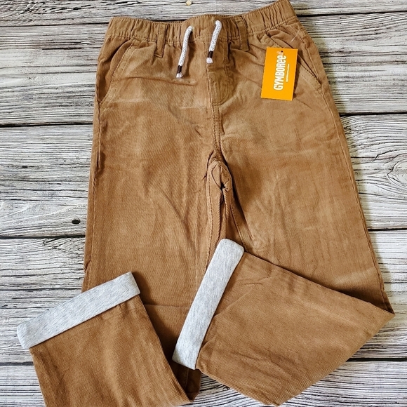 Cotton Corduroy Pants Jersey Lined Gymboree Fall Harvest Pumpkin Patch Pants NWT - Picture 2 of 4